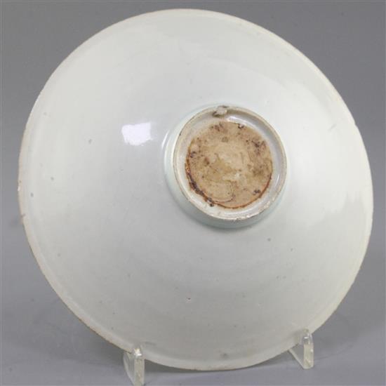 A Chinese Qingbai bowl, Song dynasty, diameter 19cm, fitted box
